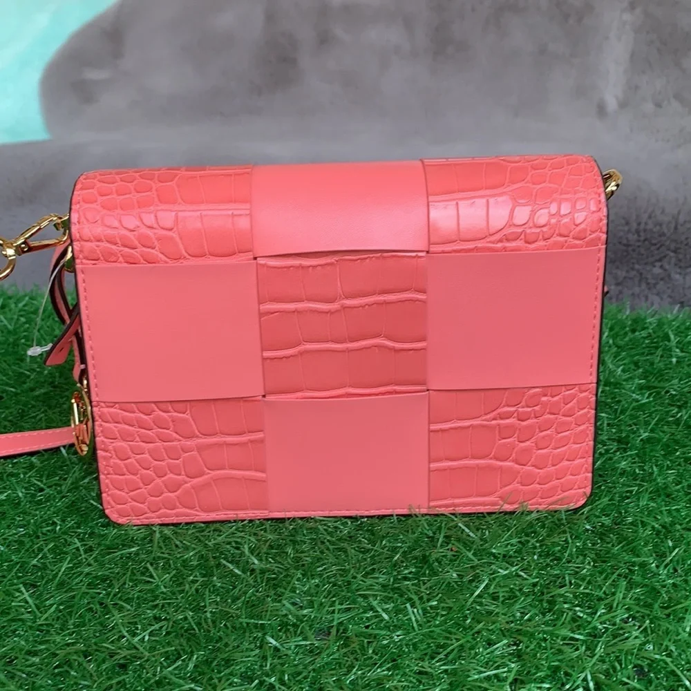 MICHAEL KORS MERCER SM CLUTCH XBODY GRAPEFRUIT
